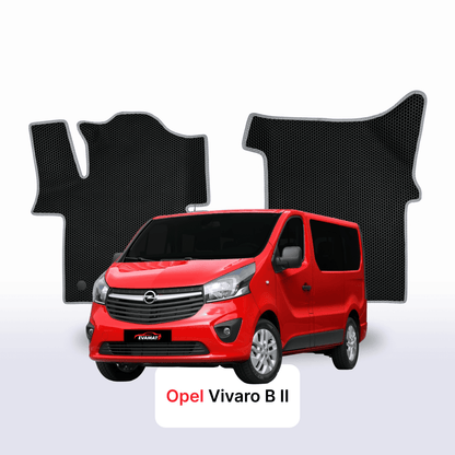Car mats EVAMATS for Opel Vivaro B 2 gen 2014-2019 year MINIVAN