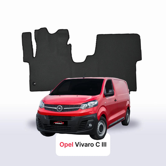 Car mats EVAMATS for Opel Vivaro C 3 gen 2019-2028 year VAN
