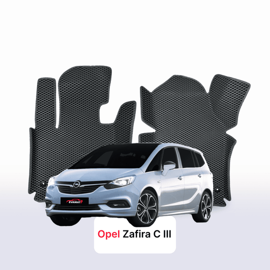 Car mats EVAMATS for Opel Zafira C 3 gen 2011-2019 year MINIVAN