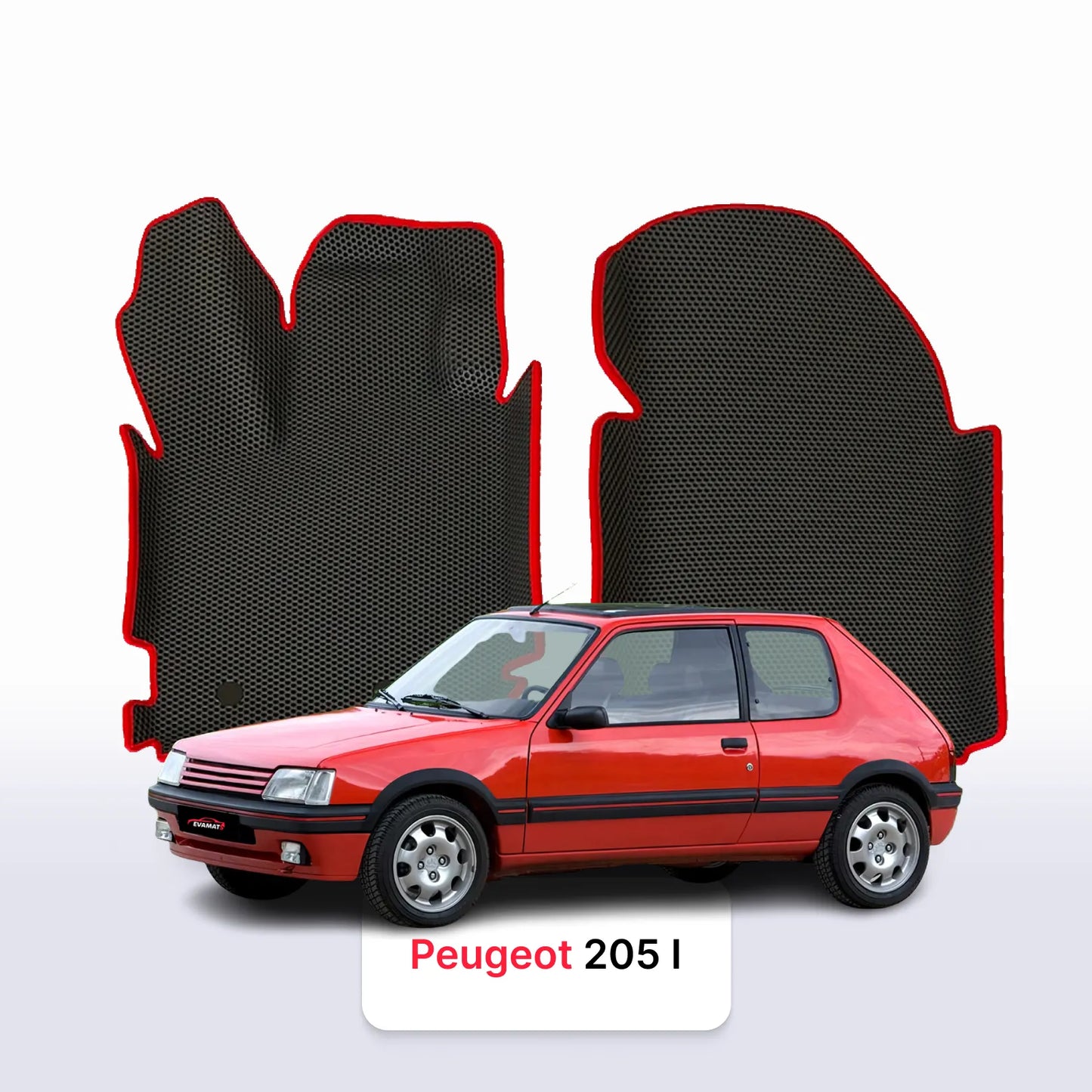 Car mats EVA for Peugeot 205 1 gen 1983-1998 year HATCHBACK 3 door