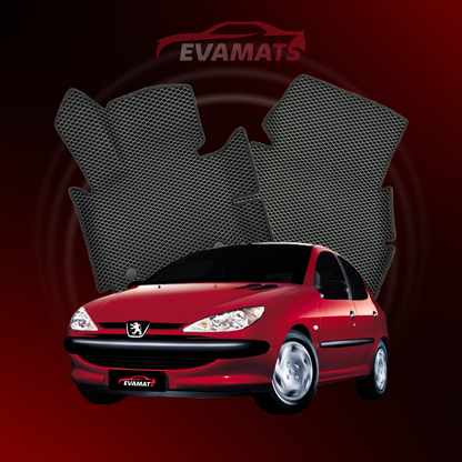 Alfombrillas de coche EVAMATS para Peugeot 206(MT) 1ª generación 1998-2012 HATCHBACK 5 puertas