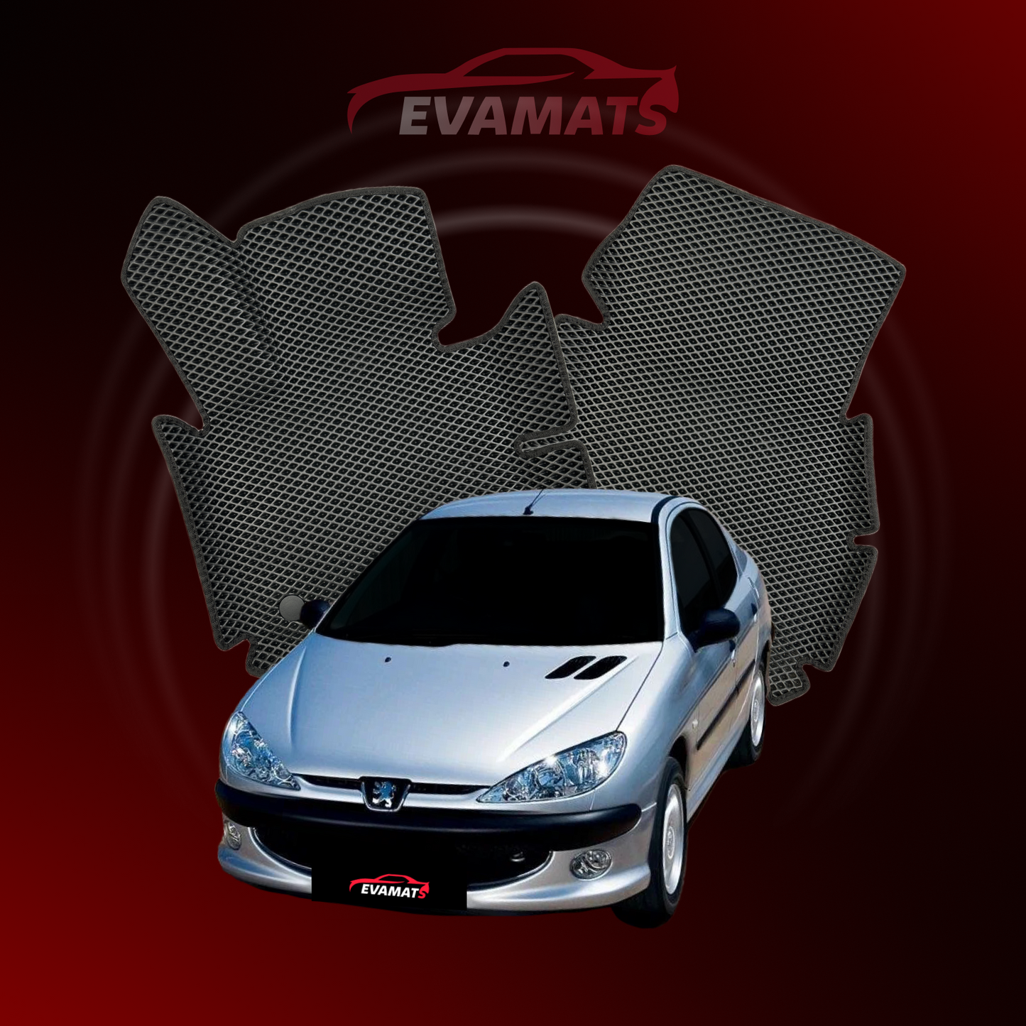 Fußmatten EVAMATS für Peugeot 206(MT) 1. Generation 1998–2012, Limousine