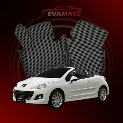 Alfombrillas de coche EVAMATS para Peugeot 207(MT) 1ª generación año 2006-2015 CABRIO