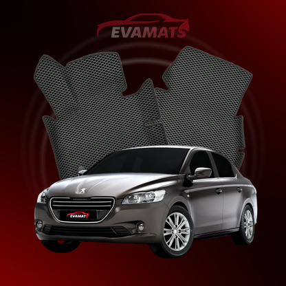 Tapis de voiture EVAMATS pour Peugeot 301(MT) 1 gen 2012-2023 année BERLINE