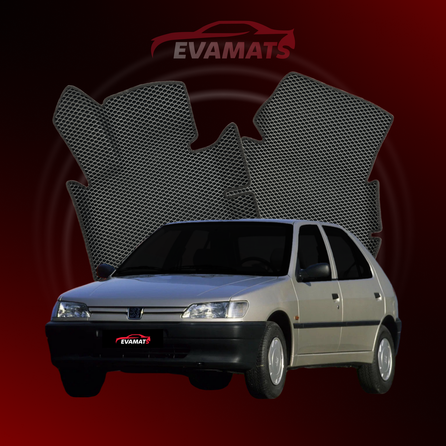 Tapis de voiture EVAMATS pour Peugeot 306(MT) 1 génération 1993-2002 année HAYON 5 portes