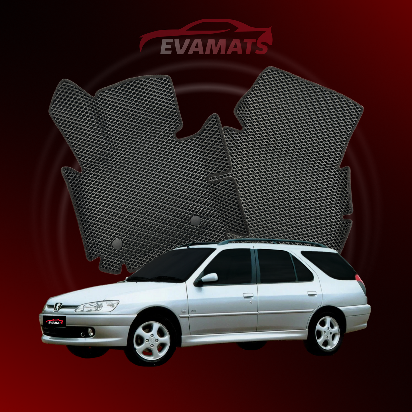 Tappetini per auto EVAMATS per Peugeot 306(MT) 1 generazione 1993-2002 anno STATION WAGON