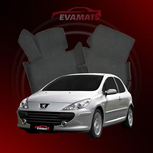 Tappetini per auto EVAMATS per Peugeot 307(MT) 1 generazione 2001-2008 anno HATCHBACK 3 porte