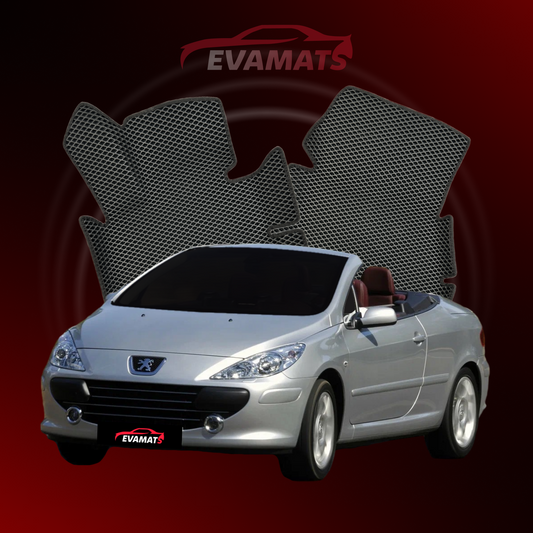 Car mats EVAMATS for Peugeot 307(MT) 1 gen 2001-2008 year CABRIO