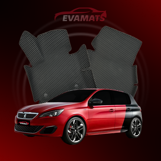 Tappetini per auto EVAMATS per Peugeot 308 GTi 1 generazione 2015-2021 anno HATCHBACK 5 porte