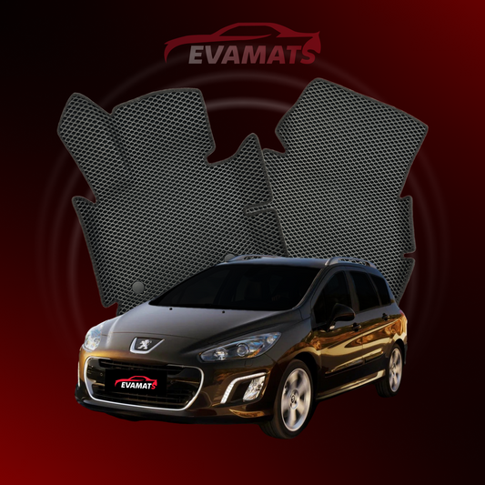 Car mats EVAMATS for Peugeot 308(MT) 1 gen 2007-2015 year STATION WAGON