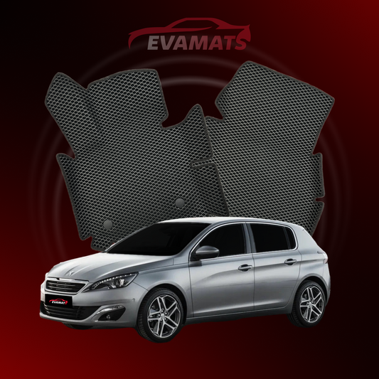 Car mats EVAMATS for Peugeot 308(MT) 2 gen 2013-2021 year HATCHBACK 5 door