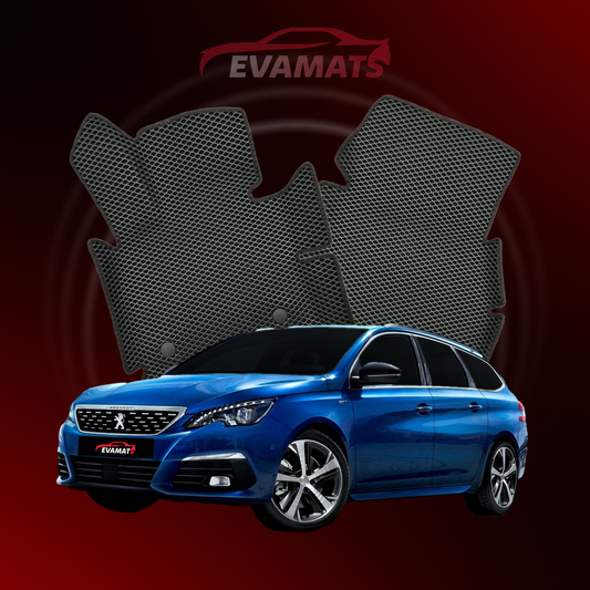 Car mats EVAMATS for Peugeot 308(MT) 2 gen 2013-2021 year STATION WAGON