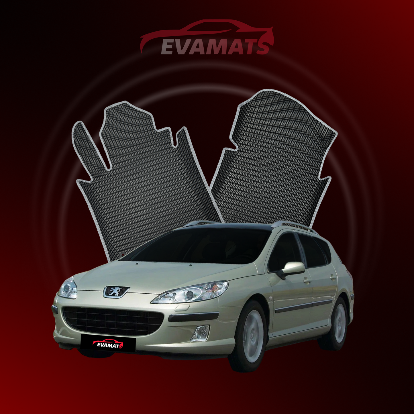 Fußmatten EVAMATS für Peugeot 407(MT) 1. Generation 2004-2011 Jahr KOMBI