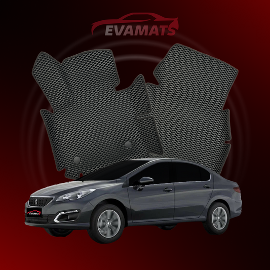 Tapis de voiture EVAMATS pour Peugeot 408 1 gen 2012-2022 année BERLINE