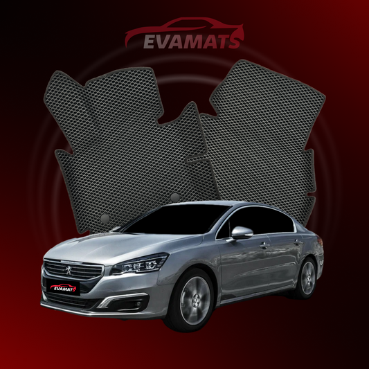 Car mats EVAMATS for Peugeot 508(AT) 1 gen 2011-2018 year SEDAN