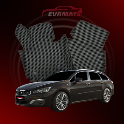 Tapis de voiture EVAMATS pour Peugeot 508(MT) 1 gen 2011-2018 année STATION WAGON