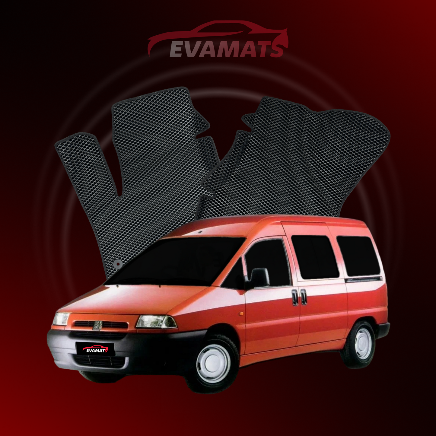 Car mats EVAMATS for Peugeot Expert(MT) 1 gen 1995-2006 year MINIVAN