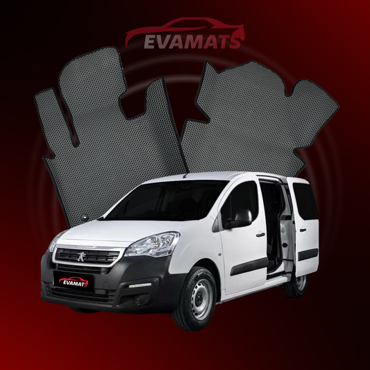 Car mats EVAMATS for Peugeot Partner(MT) 2 gen 2015-2025 year MINIVAN TOUR