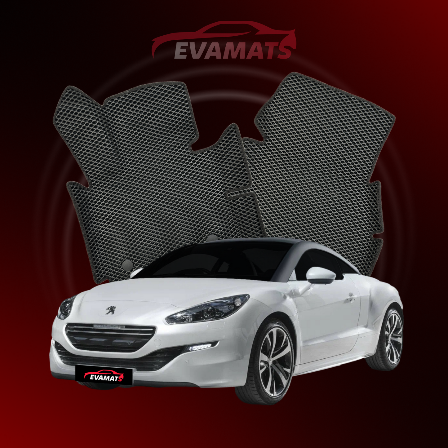 Fußmatten EVAMATS für Peugeot RCZ(AT) 1 Gen 2010-2015 Jahr COUPE