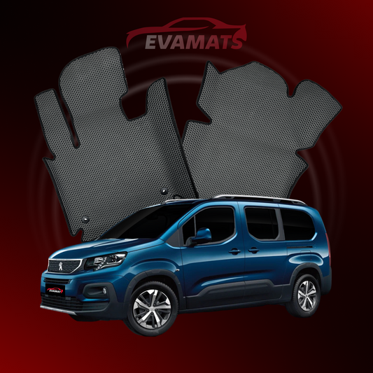 Tapis de voiture EVAMATS pour Peugeot Rifter(MT) 1 gen 2018-2025 année MINIVAN LONG