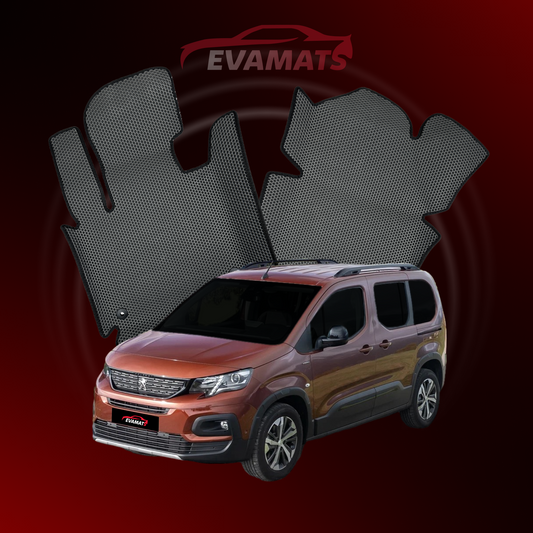 Car mats EVAMATS for Peugeot Rifter(MT) 1 gen 2018-2025 year MINIVAN