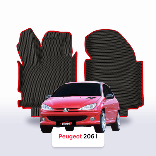 Car mats EVA for Peugeot 206(MT) 1 gen 1998-2012 year HATCHBACK 3 door