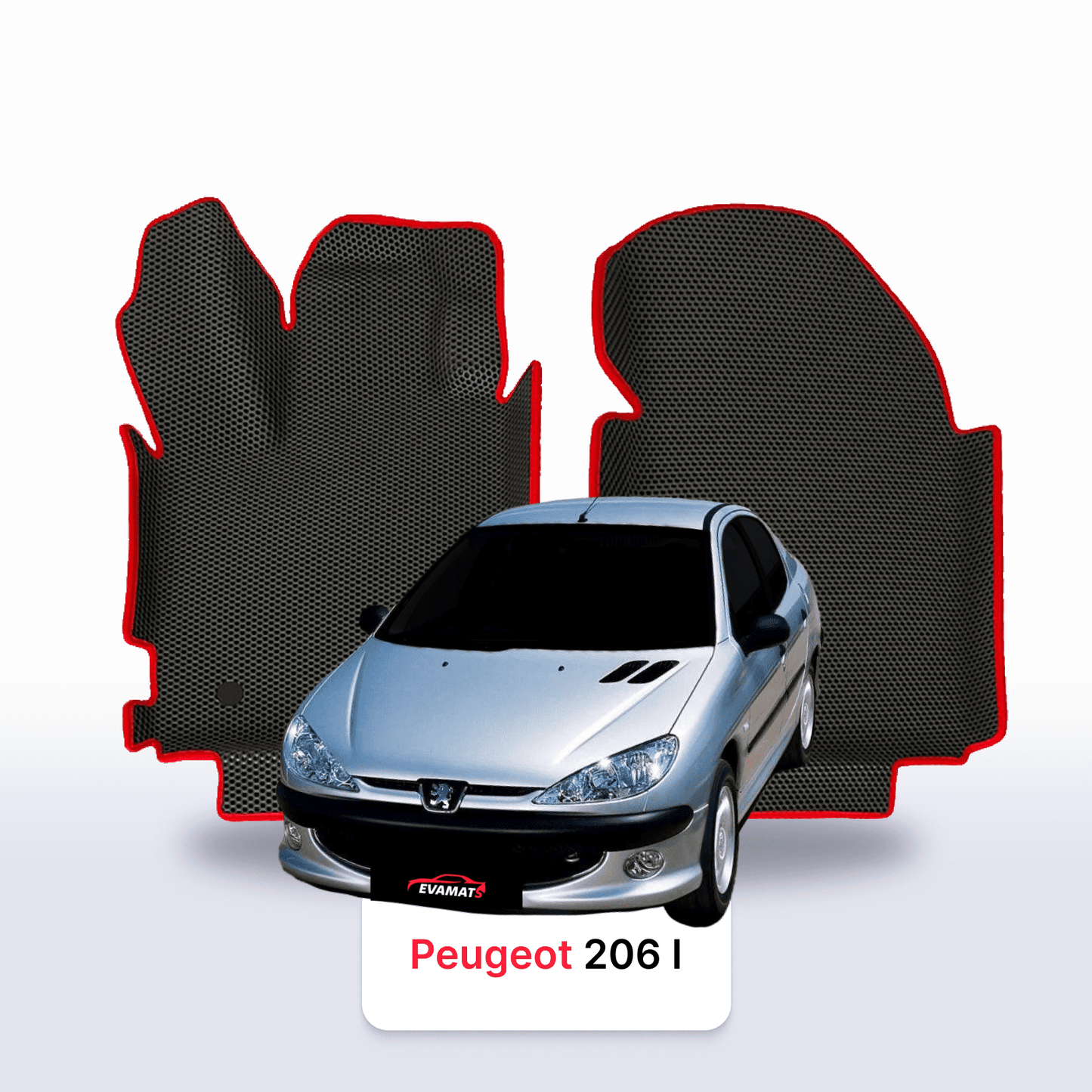 Car mats EVAMATS for Peugeot 206(MT) 1 gen 1998-2012 year SEDAN