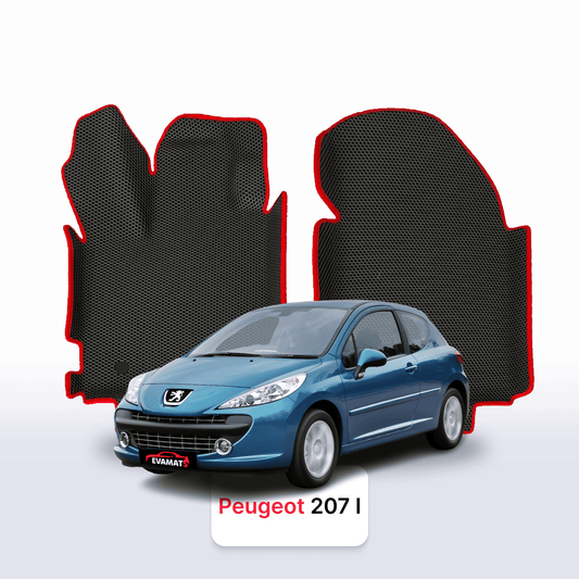 Car mats EVAMATS for Peugeot 207(MT) 1 gen 2006-2015 year HATCHBACK 3 door
