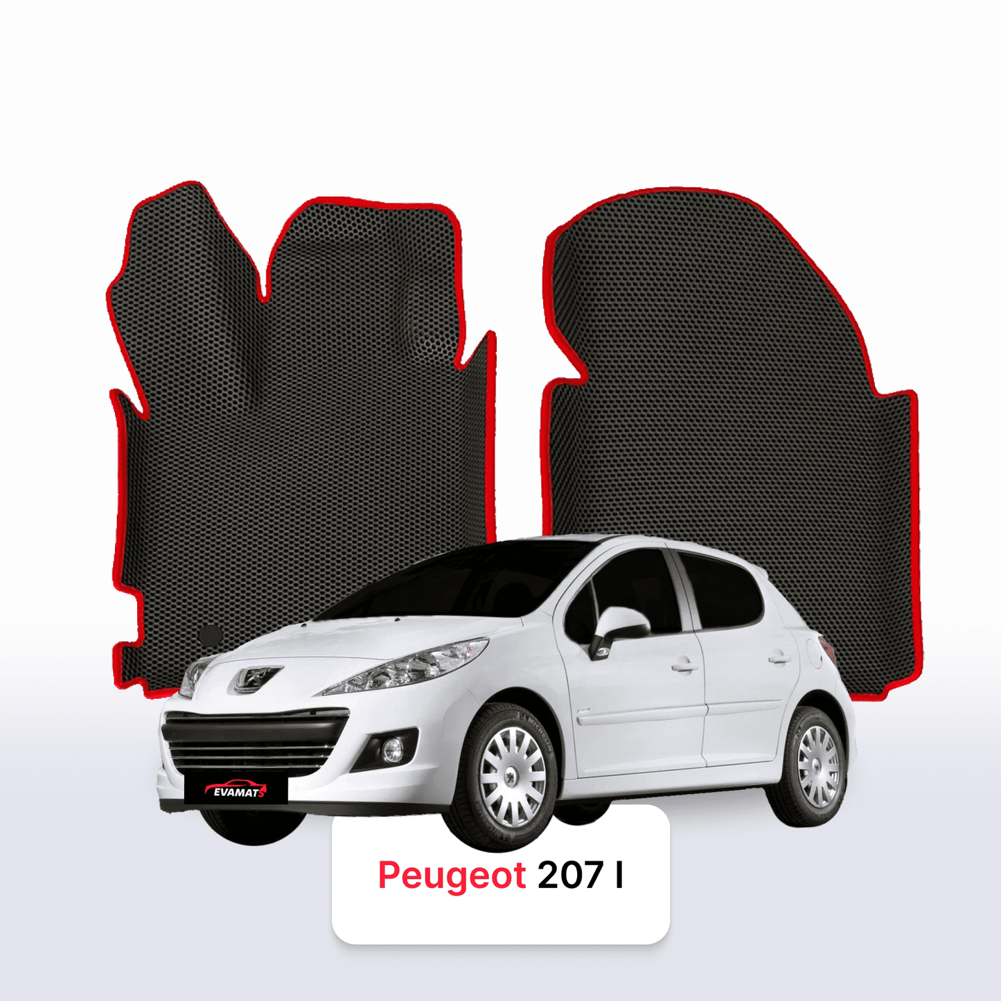 Car mats EVAMATS for Peugeot 207(MT) 1 gen 2006-2015 year HATCHBACK 5 door