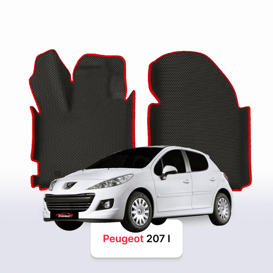 Car mats EVA for Peugeot 207(MT) 1 gen 2006-2015 year HATCHBACK 5 door