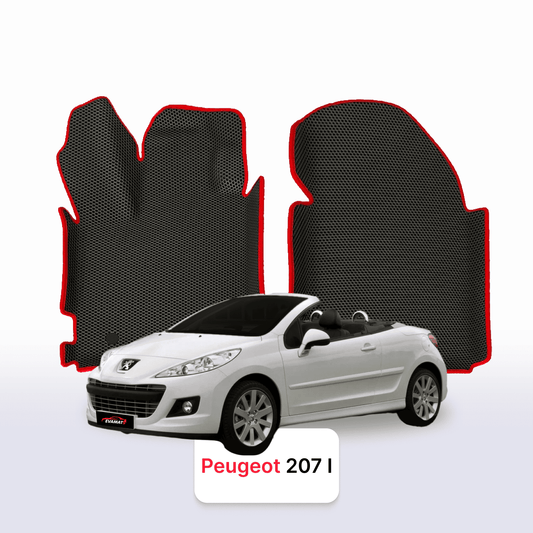 Car mats EVA for Peugeot 207(MT) 1 gen 2006-2015 year CABRIO