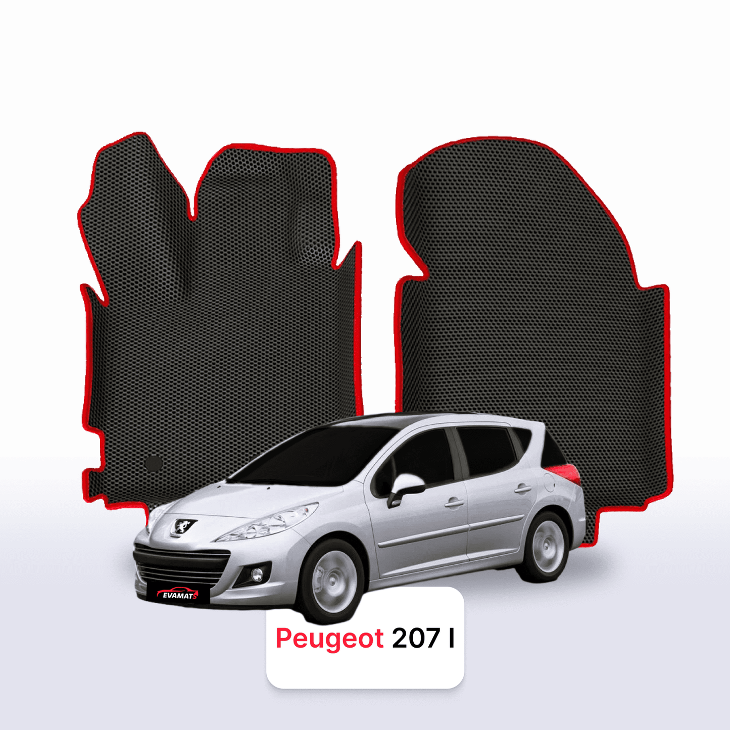 Car mats EVAMATS for Peugeot 207(MT) 1 gen 2006-2015 year STATION WAGON
