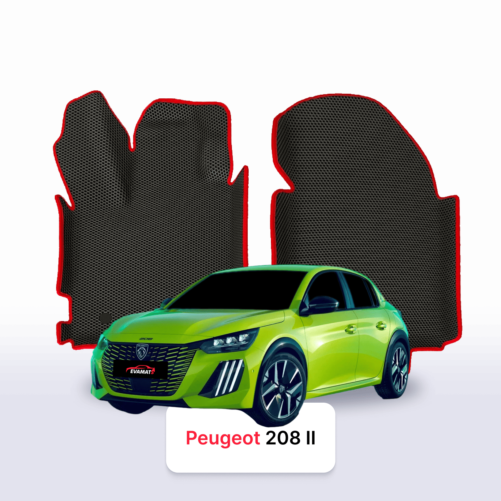 Car mats EVAMATS for Peugeot 208(AT) 2 gen 2019-2025 year HATCHBACK 5 door