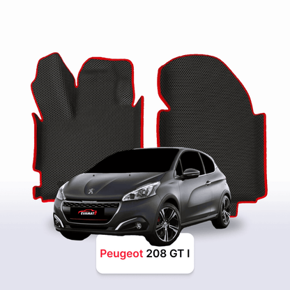 Car mats EVAMATS for Peugeot 208 GTi(MT) 1 gen 2013-2019 year HATCHBACK 3 door
