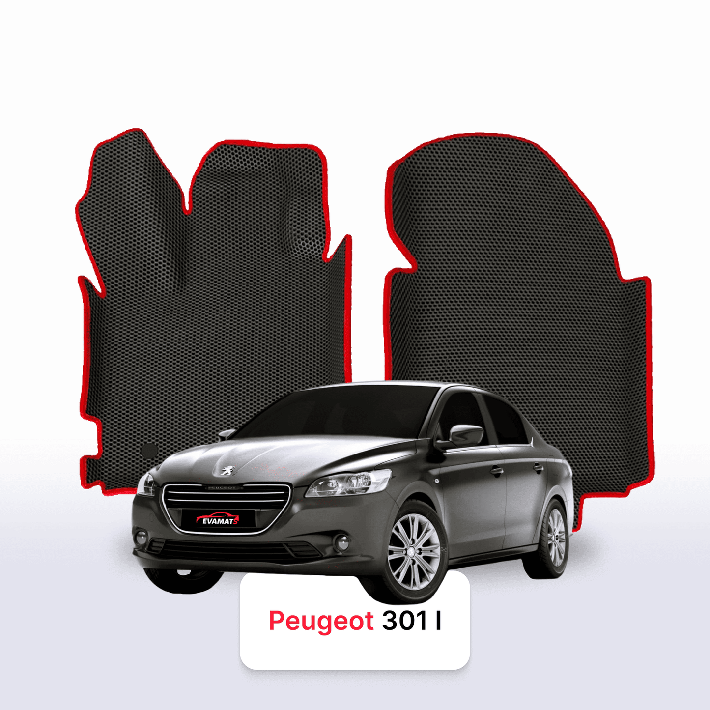 Car mats EVA for Peugeot 301(MT) 1 gen 2012-2028 year SEDAN