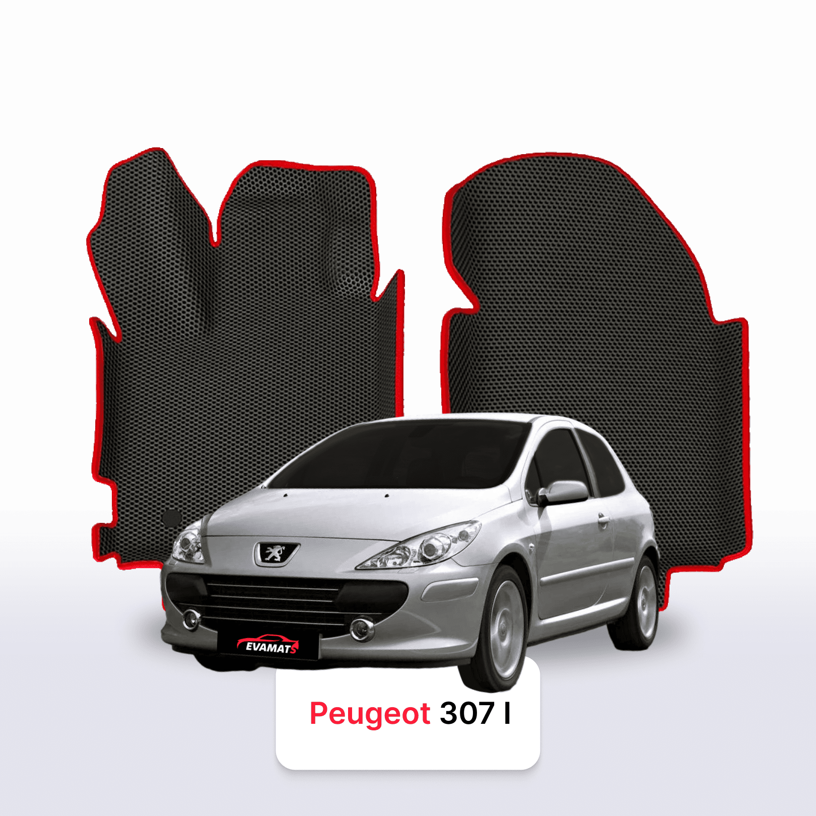 Car mats EVAMATS for Peugeot 307(MT) 1 gen 2001-2008 year HATCHBACK 3 door