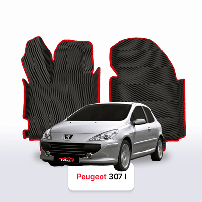Car mats EVAMATS for Peugeot 307(MT) 1 gen 2001-2008 year HATCHBACK 3 door