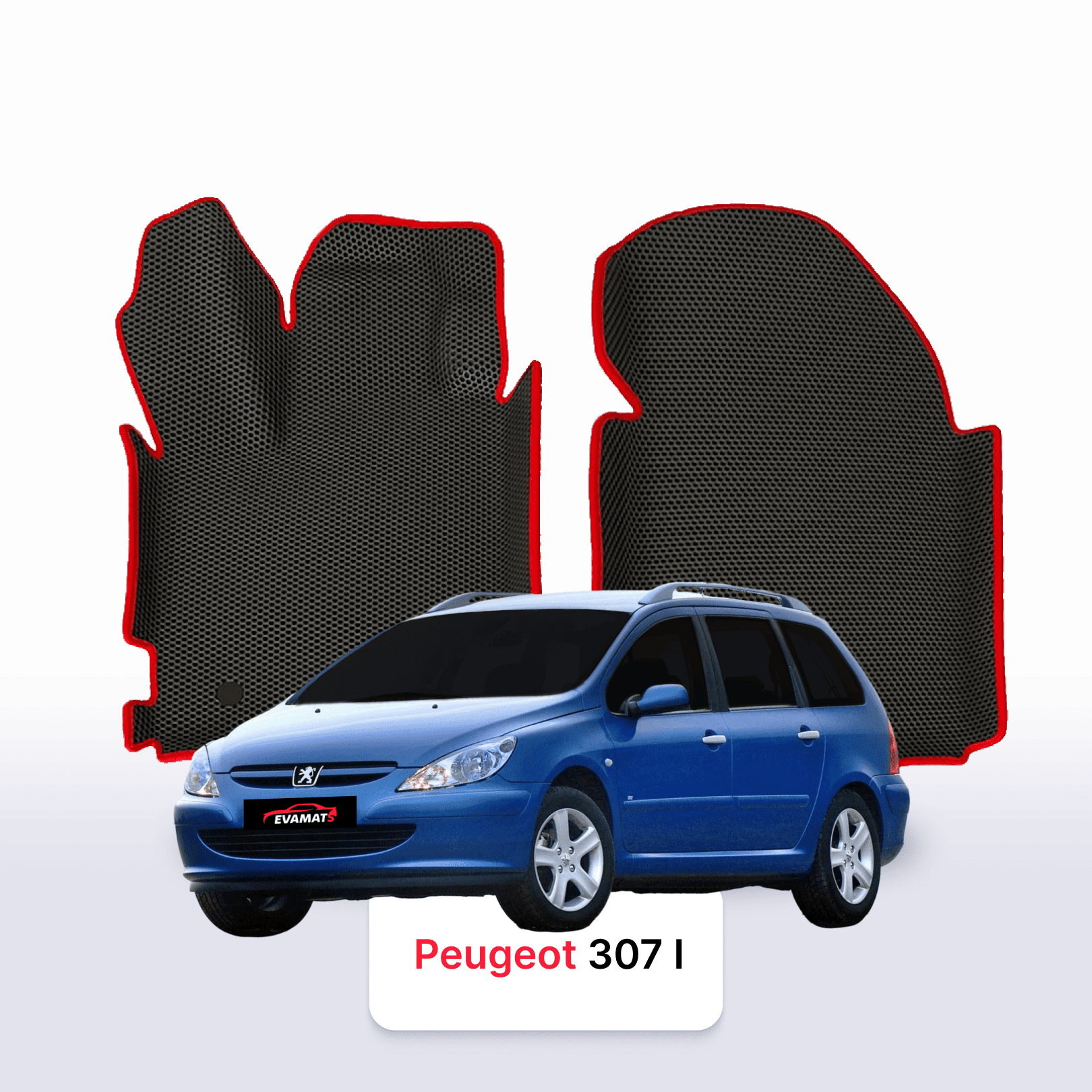Car mats EVAMATS for Peugeot 307(MT) 1 gen 2001-2008 year STATION WAGON