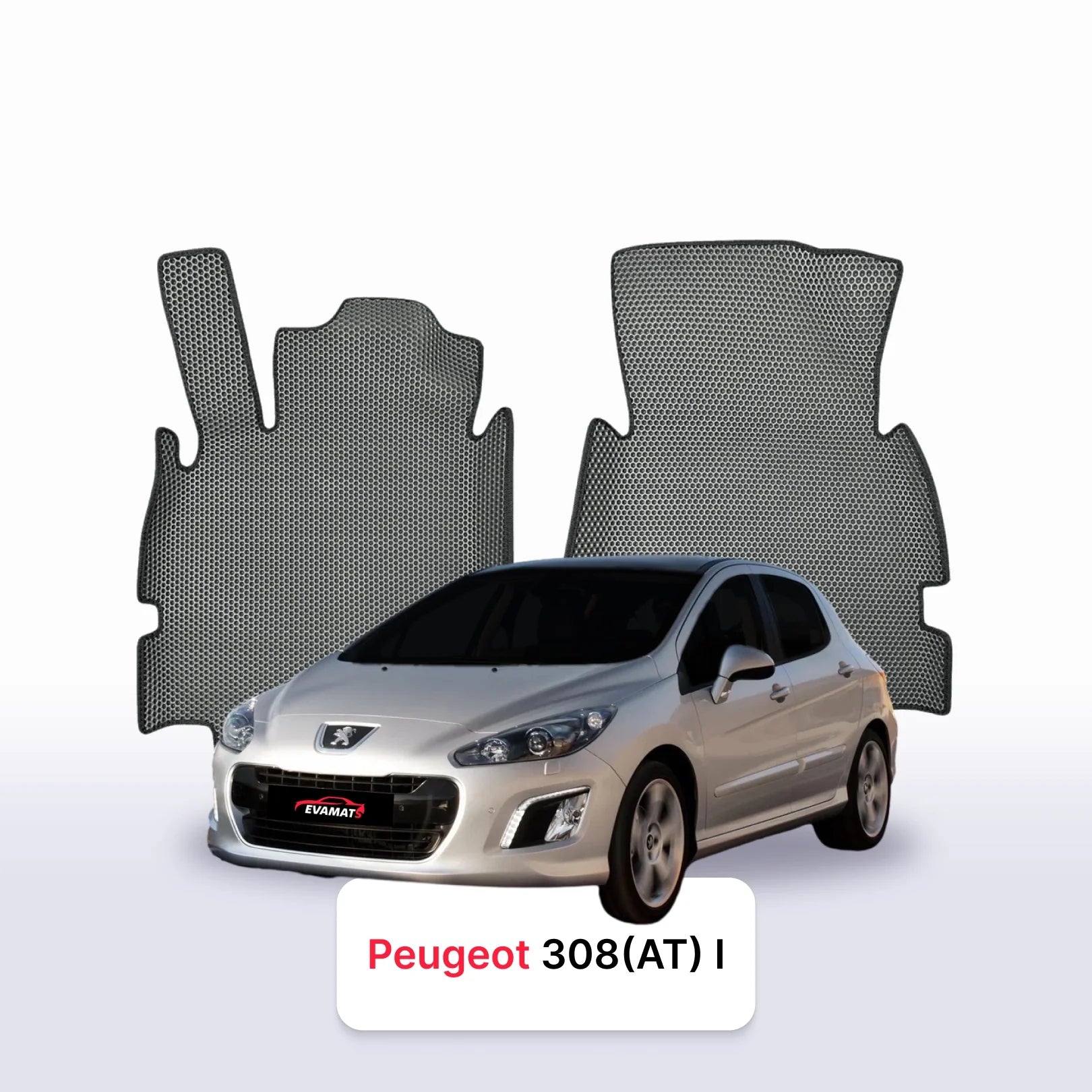 Car mats EVA for Peugeot 308(AT) 1 gen 2007-2015 year HATCHBACK 5 door