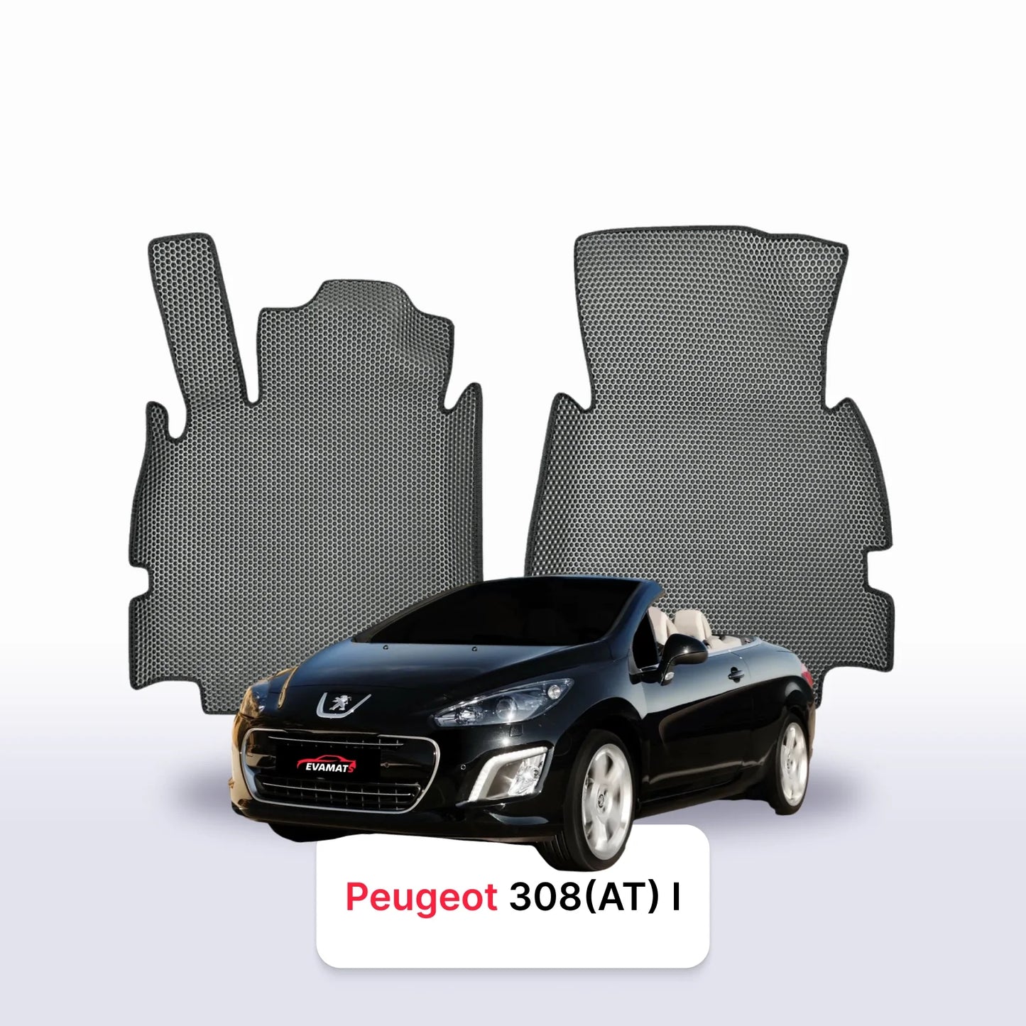 Car mats EVAMATS for Peugeot 308(AT) 1 gen 2007-2015 year CABRIO