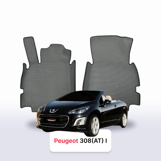 Car mats EVA for Peugeot 308(AT) 1 gen 2007-2015 year CABRIO