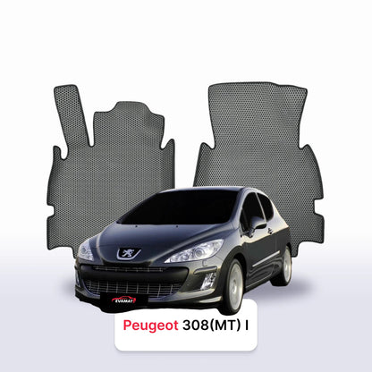Car mats EVAMATS for Peugeot 308(MT) 1 gen 2007-2015 year HATCHBACK 3 door