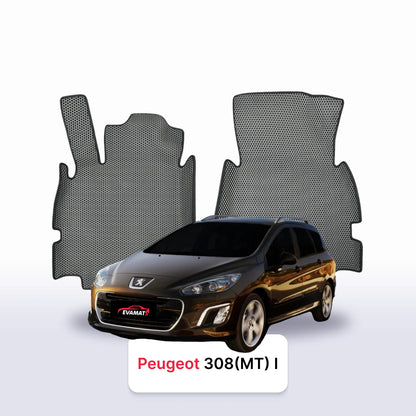 Car mats EVA for Peugeot 308(MT) 1 gen 2007-2015 year STATION WAGON