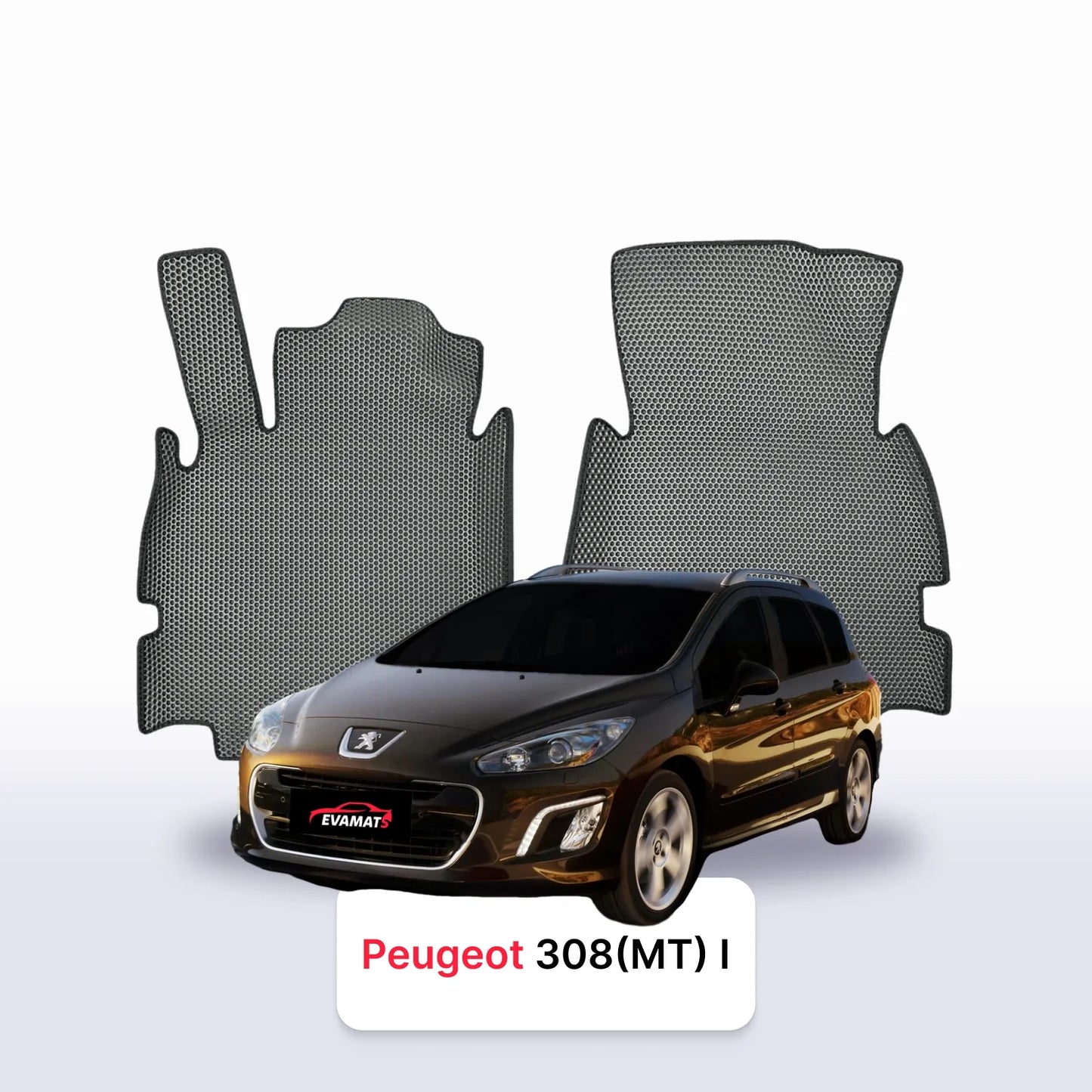 Car mats EVAMATS for Peugeot 308(MT) 1 gen 2007-2015 year STATION WAGON