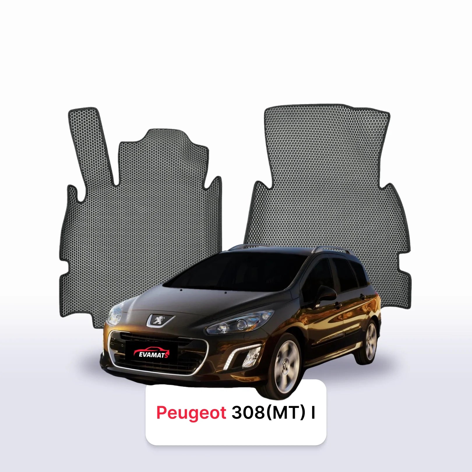Car mats EVAMATS for Peugeot 308(MT) 1 gen 2007-2015 year STATION WAGON