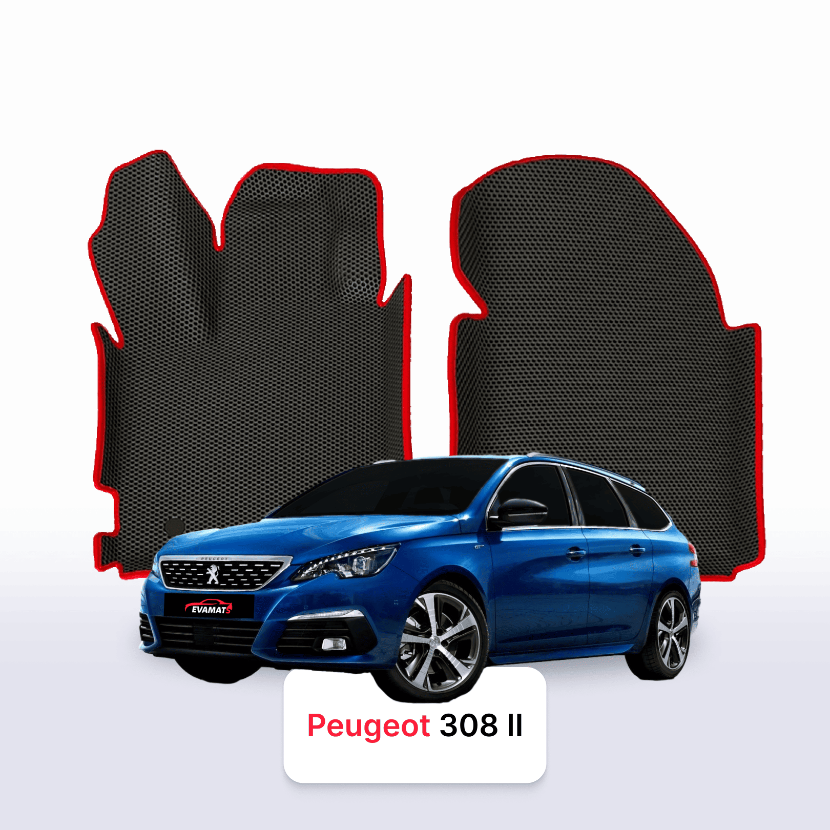 Car mats EVAMATS for Peugeot 308(MT) 2 gen 2013-2021 year STATION WAGON