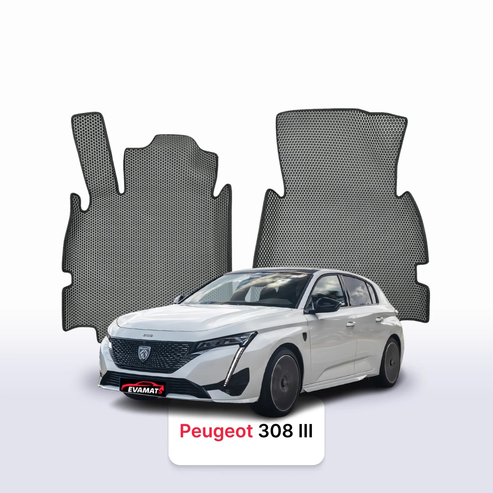 Car mats EVAMATS for Peugeot 308(MT) 3 gen 2021-2025 year HATCHBACK 5 door