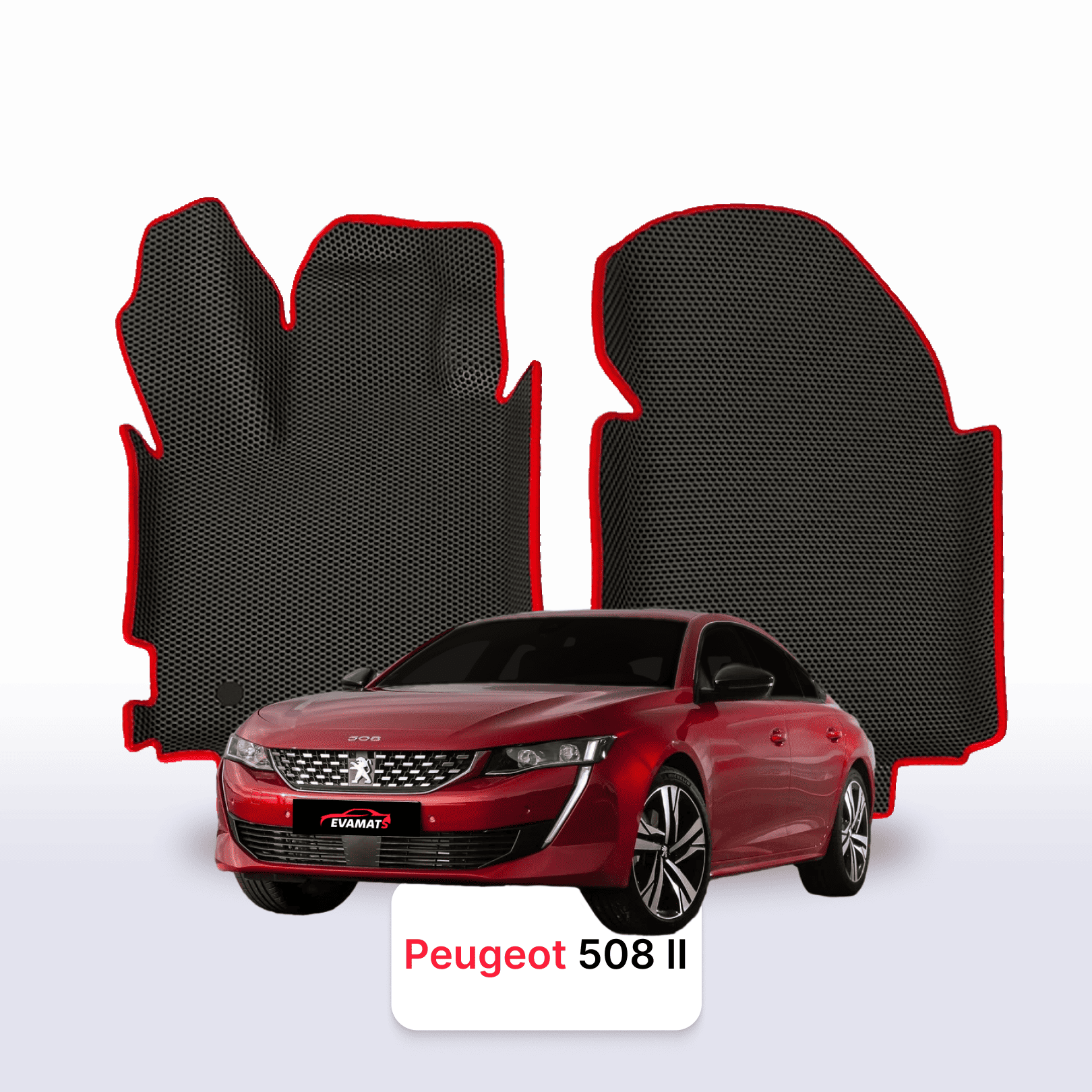 Car mats EVAMATS for Peugeot 508(AT) 2 gen 2018-2025 year SEDAN
