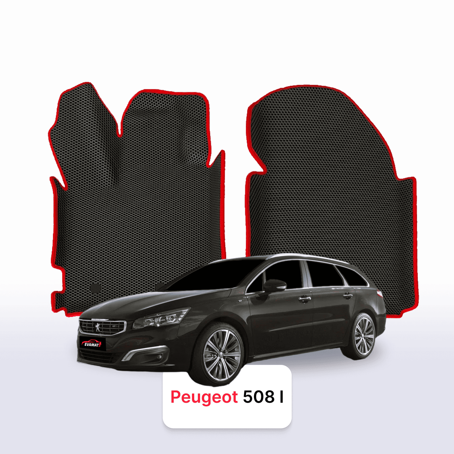 Car mats EVA for Peugeot 508(MT) 1 gen 2011-2018 year STATION WAGON