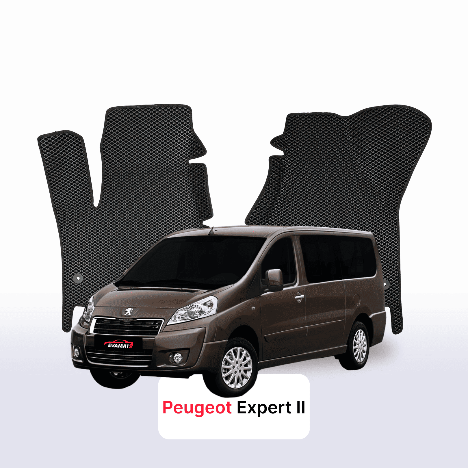 Car mats EVAMATS for Peugeot Expert(MT) 2 gen 2007-2016 year MINIVAN LONG
